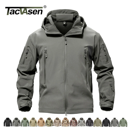 TACVASEN men’s waterproof tactical softshell jacket