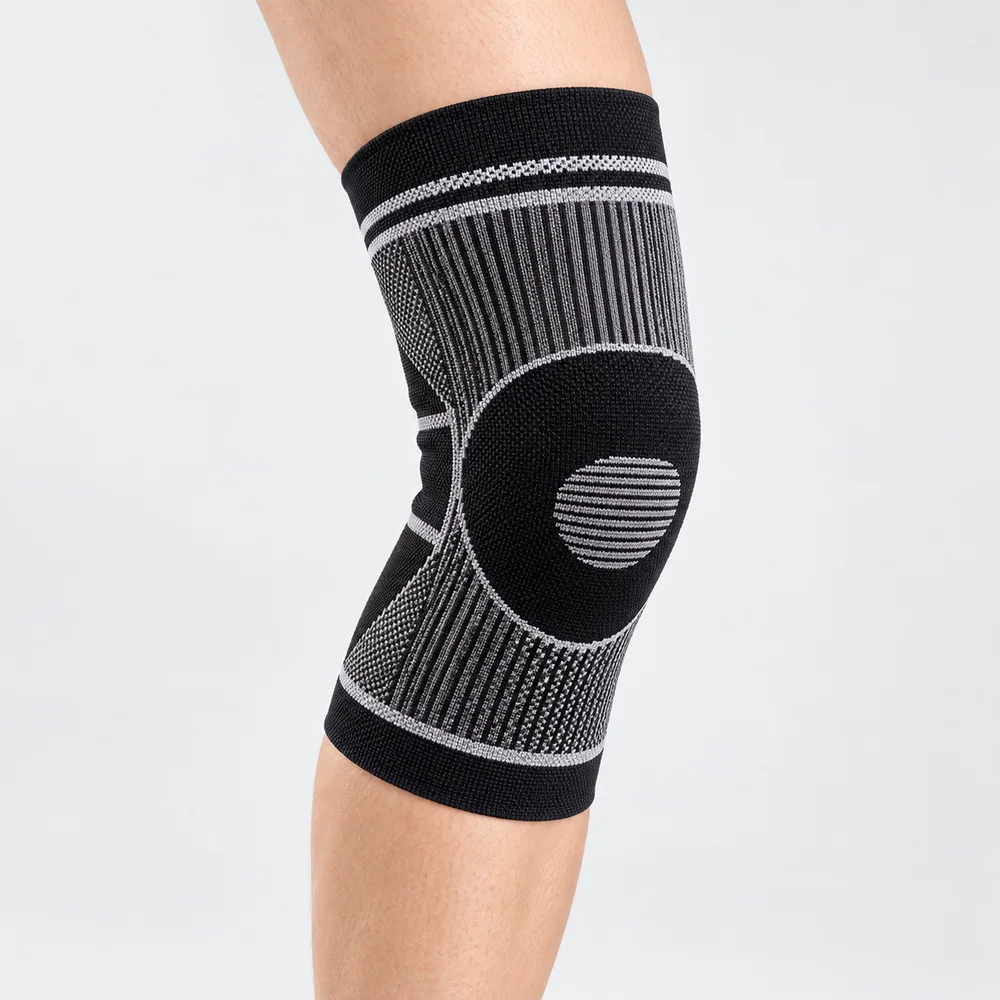 CS-022 Black Ribbed Knee Sleeve for OEM programs