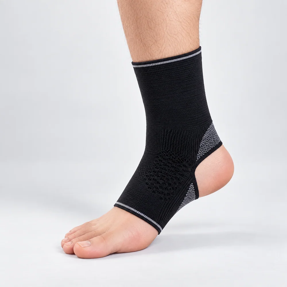 CS-030 Black Open-Heel Ankle Sleeve for OEM programs