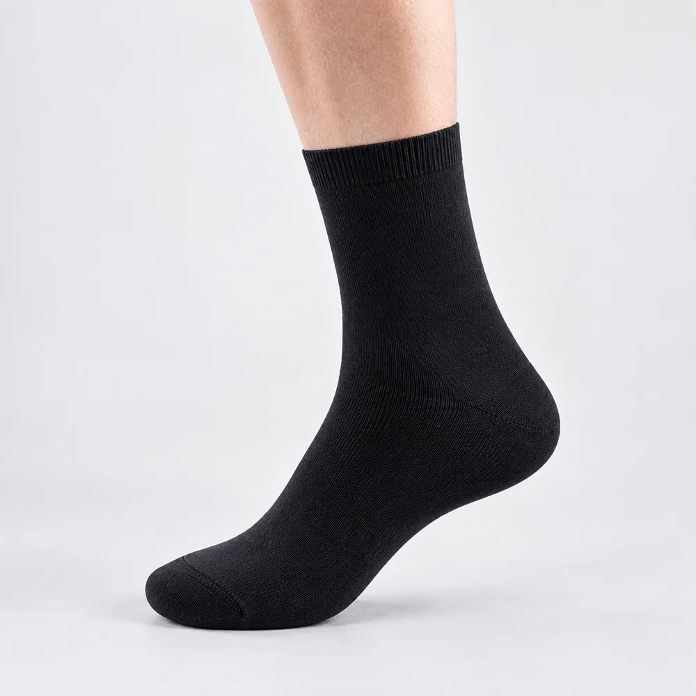 CS-054 Black Crew Compression Sock for OEM programs