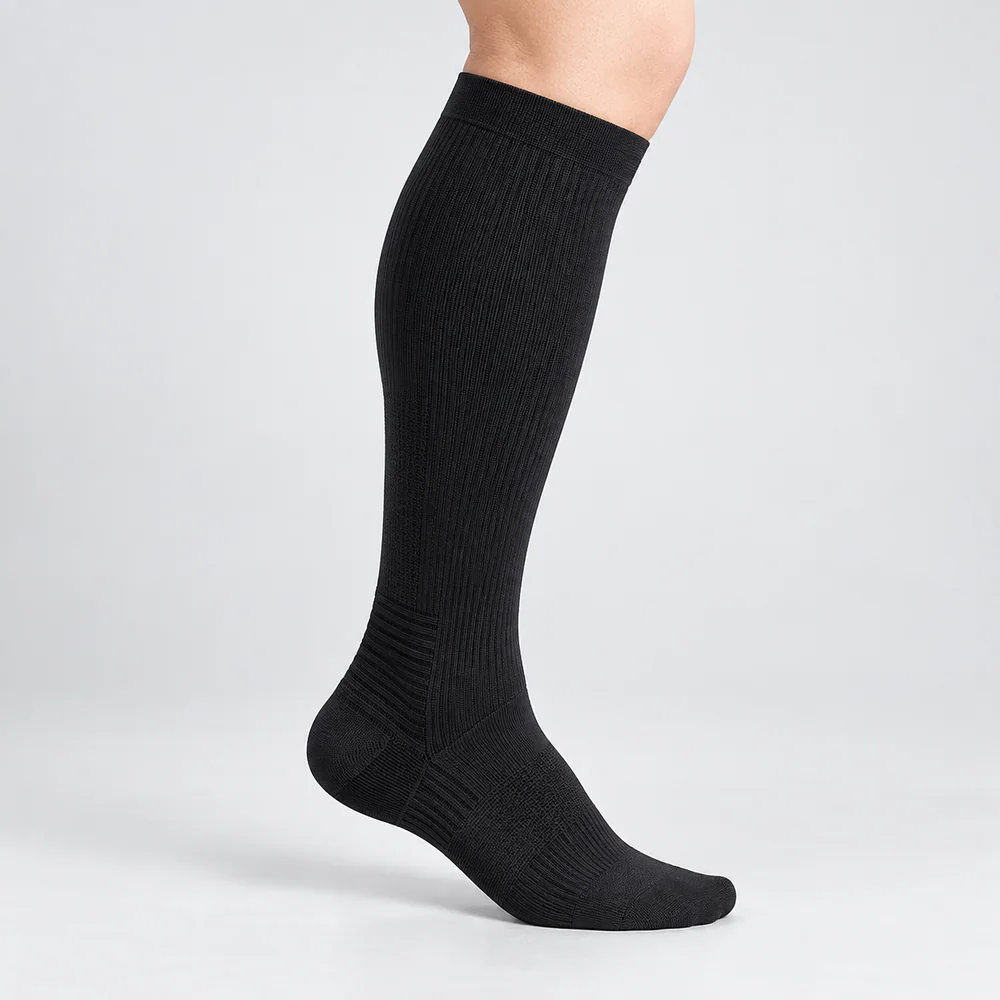 CS-056 Black Copper Compression Sock for OEM programs