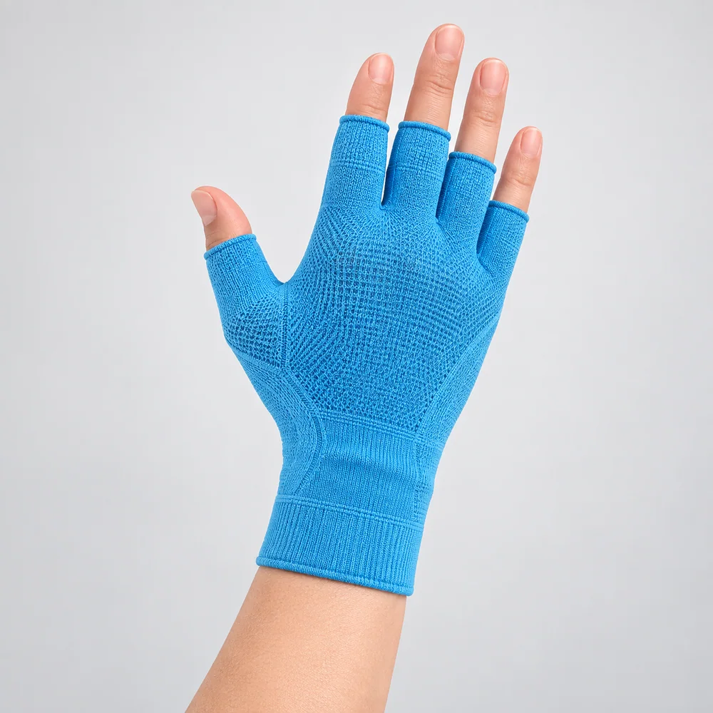 CS-059 Blue Fingerless Compression Glove for OEM programs